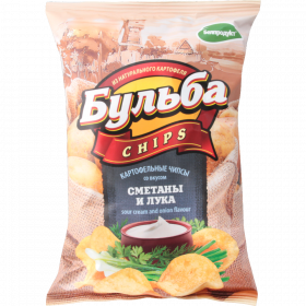 Чипсы «Буль­ба Chips» со вкусом сме­та­ны и лука 75 г