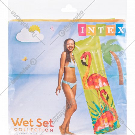 Матрас надувной для плавания «Intex» Мода, 183х69 см, зеленый, 59720NP