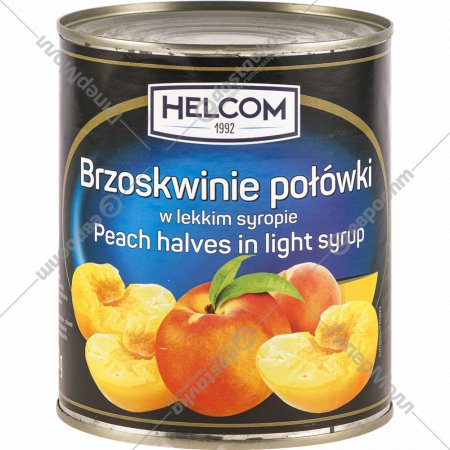 Персики в сиропе консервированные «Helcom» 820 г