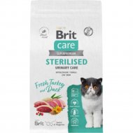 Корм для кошек «Brit» Care Cat Sterilised Urinary Care, с индейкой и уткой, 5066216, 7 кг