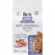 Корм для кошек «Brit» Care Cat Anti-Hairball, с белой рыбой и индейкой, 5066278, 7 кг