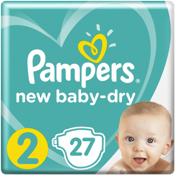 Подгузники «Pampers» New Baby-Dry 4–8 кг, размер 2, 27 шт