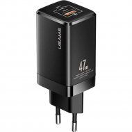 Сетевое зарядное устройство «Usams» US-CC137 T41 47W GaN (А+С) Mini (EU) черный, CC137TC01