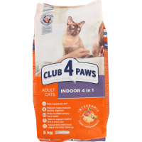 

Корм д/к прем"CLUB 4 PAWS"(жив.в пом)5кг