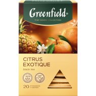 Чай черный Greenfield citrus exotique, 20х1.8 г