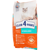 

Корм д/стер.кош.прем"CLUB 4 PAWS"5кг