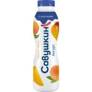 Йогурт питьевой Савушкин персик-манго, 2%, 415 г