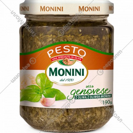 Соус песто «Monini» Pesto Genovese, с чесноком, 190 г