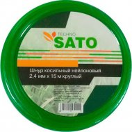 Шнур косильный «Sato» Techno, круглый, 2.4 мм х 15 м