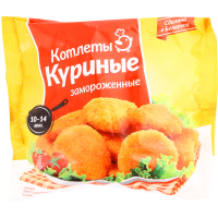 

П/ф "КОТЛЕТЫ КУРИНЫЕ" (зам.), 400 г