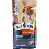 

Корм д/взр.соб.сред.пор"CLUB 4 PAWS"2кг