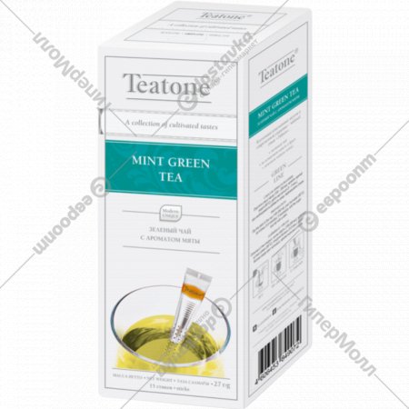 Чай зеленый «Teatone» с мятой, 15х1.8 г