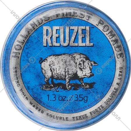 Помада для укладки волос «Reuzel» Strong Hold Water Soluble, голубой, 35 г