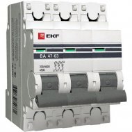 Автоматический выключатель «EKF» Proxima, MCB4763-3-10C-PRO