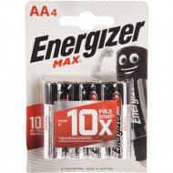 Батарейка «Energizer» MAX E91 LR6/AA BP4/48, 4 шт