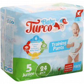 Под­гуз­ни­ки-тру­си­ки для детей «Baby Turco» размер 5, 12-25 кг, 24 шт
