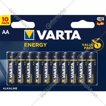 Батарейка «Varta» Energy AA BL10 Alkaline 1.5V, 4106, 10/200/36000, 10 шт