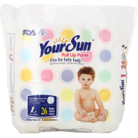 

Подгузники-трус."YOURSUN"(10-14кг,26шт)