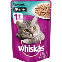 

Корм"ВИСКАС"(д/кош.,желе с кролик.)85г