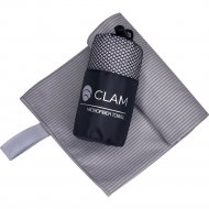 Полотенце «Clam» микрофибра, SR026, серый, 50х100 см