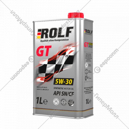 Масло моторное «Rolf» GT Sae, 5w30, 1 л