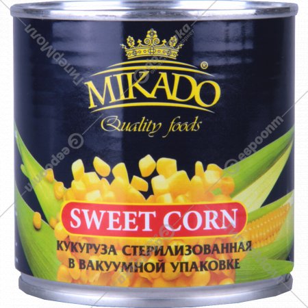 Кукуруза «Mikado» консервированная сладкая, 425 мл