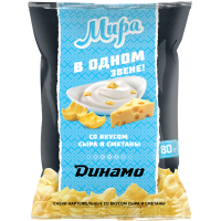 

Снеки картофельн."ДИНАМО"(сыр и смет)80г