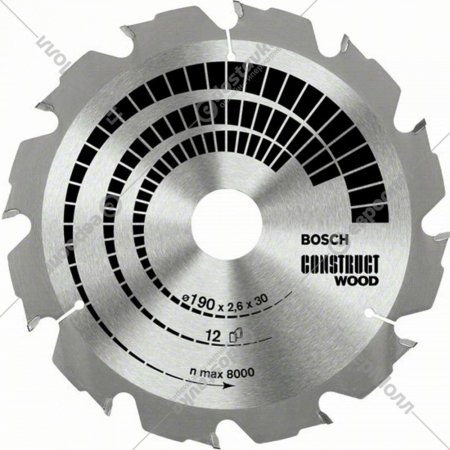 Диск пильный «Bosch» Construct Wood, 2608640630, 160х20х16 мм