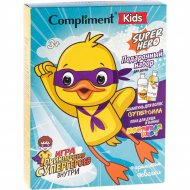 Подарочный набор детский «Compliment» №1907 Superhero с ароматом жвачки, пена для ванн+шампунь+игра, 200+200 мл