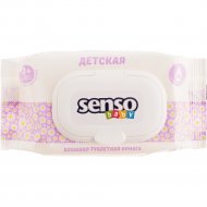 Влажная туалетная бумага «Senso» детская, 0+, 60 шт