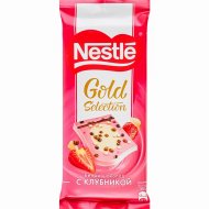 Шоколад «NESTLE GOLD SEL.»(клубника) 75г