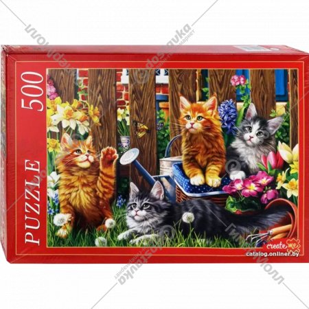 Пазл «Рыжий кот» Котята. Мей-кун, Ф500-5143, 500 элементов