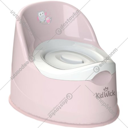 Горшок детский «Kidwick» Гигант, KW060302, розовый/белый