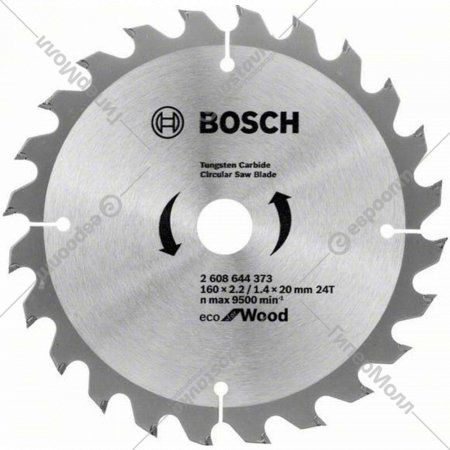 Диск пильный «Bosch» Eco Wood, 2608644373, 160х20 мм