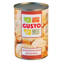 

Шампиньоны рез."GUSTO" (ж.б.) 400г