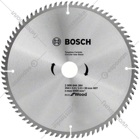 Диск пильный «Bosch» Eco Wood, 2608644384, 254х30 мм