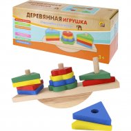 Развивающая игрушка «Рыжий кот» Пирамидка. Формы и баланс, RC-ИД-1047