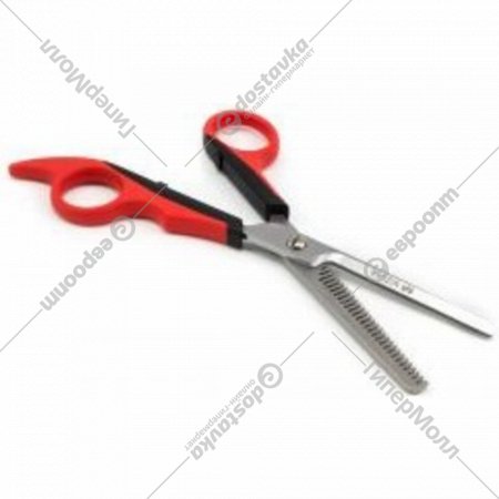 Ножницы парикмахерские «Mizuka» PBS-STU3765528 5.5 28, филировочные, черный+красный
