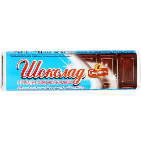 Шоколадный батончик Спартак с помадно-сливочной начинкой, 48 г