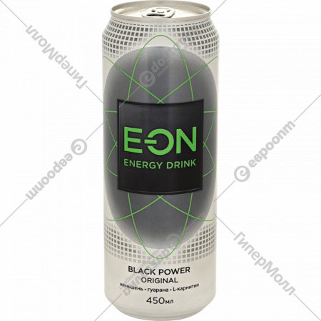 Энергетический напиток «E-ON» Black Power, 450 мл
