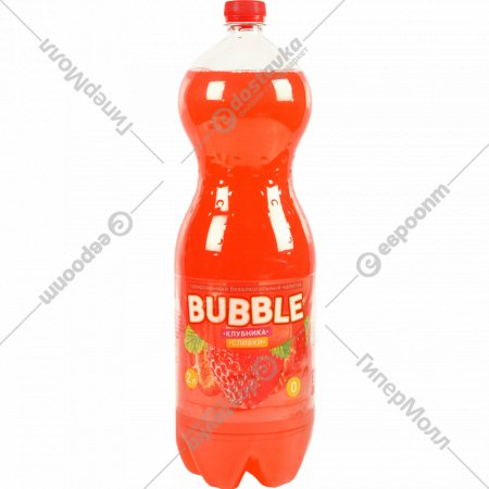 Напиток газированный «Bubble» клубника со сливками, 2 л
