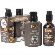 Набор косметики «Reuzel» Clean & Fresh Beard Try Me Kit, очищающая пена и масло для бороды