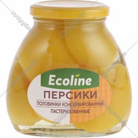 Персики половинки «Ecoline» консервированные, 530 г