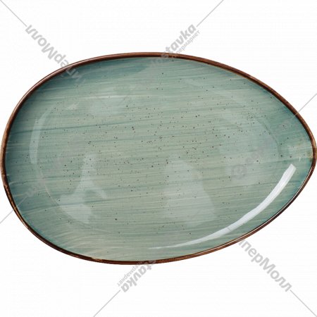 Тарелка «AksHome» Vital, зеленый, 31 х 21.5 х 3.3 см
