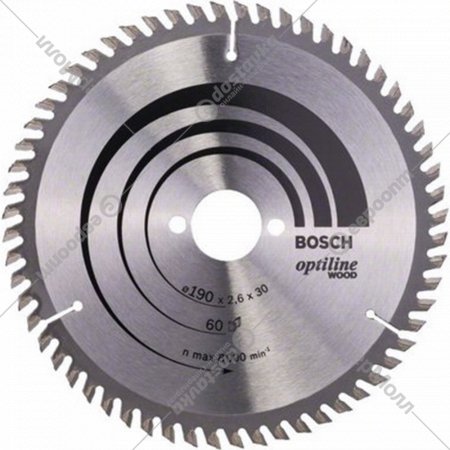 Диск пильный «Bosch» Optiline, 2608641188, 190х30 мм