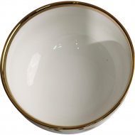 Тарелка глубокая «AksHome» Moonshine, белый/золото, 15.5 х 7.5 см