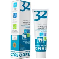 Паста зубная «32 Жемчужины» Active Care, защита от бактерий и профилактика кариеса, 100 г
