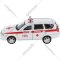 Автомобиль игрушечный «Технопарк» Скорая помощь Lada Priora, PRIORAWAG-12AMB-WH, белый