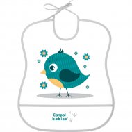 Нагрудник «Canpol babies» 2/919, Птичка, с карманом, клеенчатый