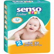 Подгузники «Senso» Baby Ecoline размер 2, 3-6 кг, 52 шт.